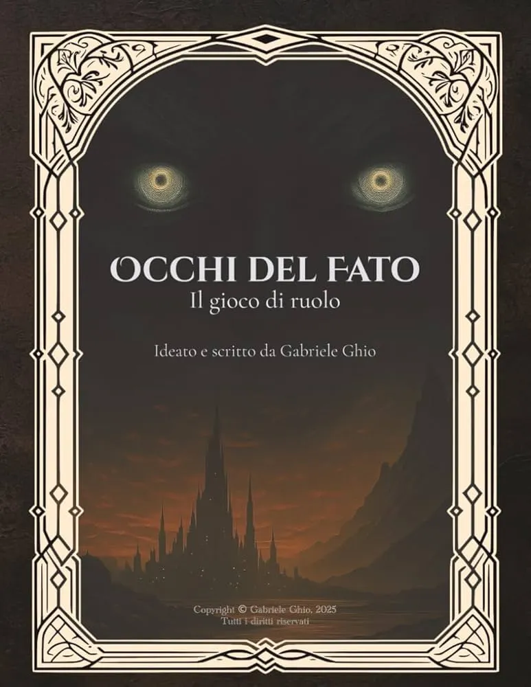 Copertina del progetto Occhi del Fato. Attività: correzione e revisione.